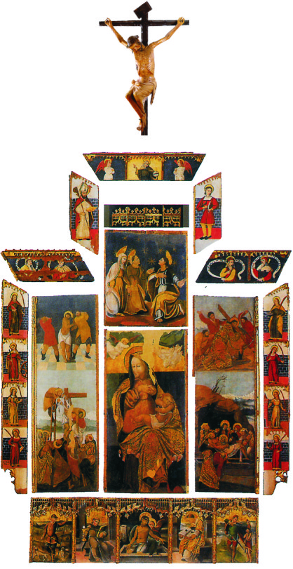 Retablo Minore di Ardara (1539), ipotesi ricostruttiva